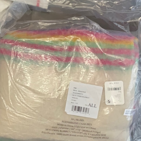 Free People✨ Skye Stripe Blanket - Picture 5 of 5